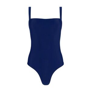 minnow swim navy blue one piece bathing suit size M